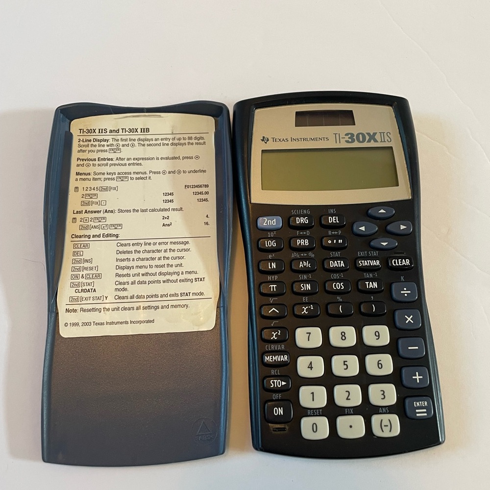 Texas Instruments TI-30X IIS Black and Tan Calculator